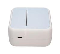 Jiawu Stampante Termica Portatile Macchina da Stampa BT Leggera Compatta per Codici a Barre di Etichette, 5 Rotoli di Carta Senza Inchiostro, per la Stampa di Biglietti Etichette Adesive, Blu