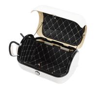 Jiawu Strong Arket Carrier Solid ABS -Cestino per Motociclette con un Supporto di Coda (WHITE)
