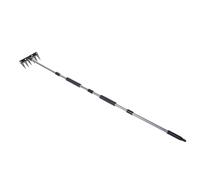 Jiawu Strumento per estirpare Le Erbacce con Manico Lungo, Zappa da Giardino, rastrello per diserbo Combinato per sradicare, Zappa da Giardino, diserbante Manuale per aiuole, Prato, (8 Denti)