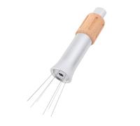 Jiawu Strumento per Mescolare la Polvere di caffè, Sicurezza Migliorata, Distributore di caffè con Ago Retrattile, Materiali di Alta qualità per Amatori e Baristi (SILVER)