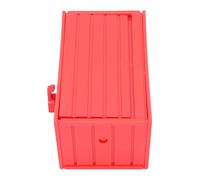 Jiawu Supporto Chiave di Design Unico con Porta di Apertura, Ampio Organizzatore di Assemblaggi della Parete Murale per Cultura Residenziale, Stile Moderno, Materiale ABS (rosso)