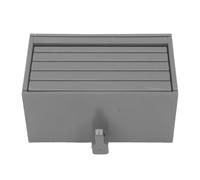 Jiawu Supporto Chiave di Design Unico con Porta di Apertura, Ampio Organizzatore di Assemblaggi della Parete Murale per Cultura Residenziale, Stile Moderno, Materiale ABS (GRAY)