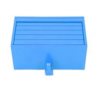 Jiawu Supporto Chiave di Design Unico con Porta di Apertura, Ampio Organizzatore di Assemblaggi della Parete Murale per Cultura Residenziale, Stile Moderno, Materiale ABS (BLUE)