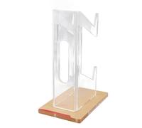 Jiawu Supporto per Controller Doppio Gioco in Acrilico Trasparente con Piedini Antiscivolo per L'organizzazione della Scrivania Adatto per gli Appassionati di Giochi 9x5,5x7,7 Pollici Trasparente