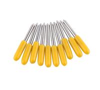 Jiawu Taglierina Plotter da Taglio, 10 Lame in Carburo di Tungsteno per | Lama da taglio per vinile, albero da 2 mm, offset 0,25 mm, per plotter , 3 angoli