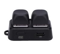 Jiawu Tastiera Macro Programmabile, Tastiera Copia Incolla a 2 Tasti, Mini USB con Retroilluminazione RGB, Tastiere da Meccaniche con una Sola Mano per Giochi di Ritmo