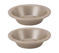 Jiawu Teglia per Panini per Hamburger in Acciaio Al Carbonio, Teglia per Pane Rotonda Antiaderente Premium, per Torte di Dimensioni Standard, Confezione da 2 per Chef Professionisti