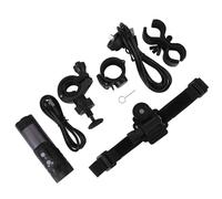 Jiawu Telecamera per Bici Impermeabile, Telecamera per Casco IP66 Impermeabile 120 Gradi Larghi Tipo C Compressione H.264 per Bici (grigio scuro)