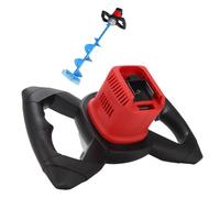 Jiawu Testa Motrice per Coclea per Ghiaccio Senza Fili, Scavatrice per Fori di Palo Regolabile a 6 velocità, Direzione avanti e Indietro, Batteria Non Inclusa