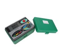 Jiawu Tester di Resistenza di Terra, Ampio Display LCD Tester di Resistenza di Terra Conforme Alla Sicurezza, di Digitale con Cavi di Prova, Aste di per Sistemi di Alimentazione e Telecomunicazioni
