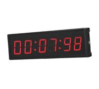 Jiawu Timer da Gara a LED, Display Rosso da 2,3 Pollici Orologio con Conto alla Rovescia per Palestra a 6 Cifre LED, Cronometro con Display a 6 Cifre con Telecomando Conto alla Rovescia per Eventi di