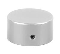 Jiawu Topper per Interruttore a Pedale, Aspetto Elegante Universale Facile da Installare Tappo per Interruttore a Pedale in Aluminio per Chitarra Elettrica (SILVER)