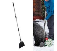 Jiawu Trituratore di Ghiaccio e, Pulizia Efficace del Giardino Esterno, Pala Piatta per Passaggi Pedonali, Vialetti e Strade per Tutte le Stagioni, Materiale in Acciaio Metallico