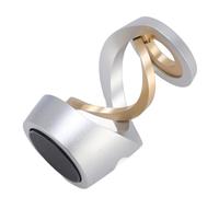 Jiawu Trottola Galleggiante in Lega di Alluminio per Scrivania, Decorazione a Spirale Unica, Costruzione Robusta per L'uso Quotidiano, Oggetto Giocoso per Amici e Familiari, Dimensioni 65 X 42 Mm (#1)