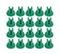 Jiawu Ugello Spruzzatore a Ventaglio Piatto, Ugello Spruzzatore Agricolo in Plastica da 20 Pezzi, a Forma di Ventaglio con Distribuzione Uniforme dello Spruzzo, per la Pulizia del Campo dei Droni