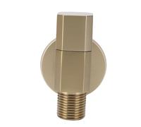 Jiawu Valvola di Arresto Ad Angolo, Valvola di Intercettazione Interfaccia G1/2 in Ottone Resistente, di Uscita Universale con Coperchio Decorativo per Sistemi di Acqua Calda e Fredda per WC e Bagno