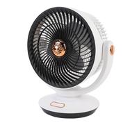 Jiawu Ventilatore Oscillante Compatto per Montaggio a Parete con Luce Notturna, Circolatore D'aria da Scrivania USB Personale 4 velocità per Ambienti Piccoli, Interfaccia di Tipo C