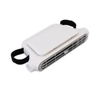 Jiawu Ventola di Raffreddamento per Auto Portatile Senza Foglie Velocità della Ventola Regolabile per i Passeggeri Posteriori Materiale ABS (WHITE)