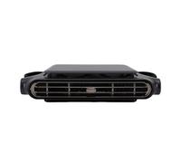 Jiawu Ventola di Raffreddamento per Auto Portatile Senza Foglie Velocità della Ventola Regolabile per i Passeggeri Posteriori Materiale ABS (BLACK)