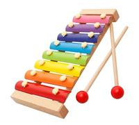 Jiawu XILOFONO A 8 Note, Giocattolo Educativo per L 'estensione Gamma, Giocattolo Musicale ArcoBaleno A 8 Note Promuove lo Svilupo Completo e Duratro per i Bambini