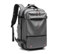 Jiawu Zaino per Compressione a Compressione del Vuoto per Viaggi - Borsa per Laptop per Buste Raince -business da 25 L a 60 L Memoria Espandibile per Weekender (GREY)