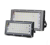Jiaxu Luci per esterni Lampadina del proiettore a LED Bulb 50W AC 110V 220V 230V 240 V 220V 230 V 240V Lampada bianca Flood esterna Spotlight della luce impermeabile for il quadrato del giardino della