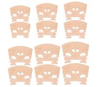Jiayouy 12 pz Montato Violino Acero Ponte per 4/4 3/4 1/2 1/4 1/8 1/16 Violino Ricambi Parti