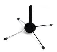 Jiayouy 1pcs Portatile clarinetto flauto Stand Holder Pieghevole 4-Leg Metallo Supporto Strumento a Fiato Accessorio Nero