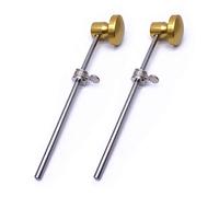 Jiayouy 2 Pezzi Grancassa Pedale Battitore In Lega di Alluminio Martello Testa Strumento Percussione Parte Accessorio Oro 2