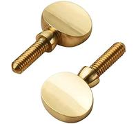 Jiayouy 2Pcs Sax Collo Vite di serraggio Attaccare Vite Ottone Strumenti Musicali Parti per Soprano Alto Tenore Sassofono Filo Dorato 4mm