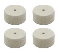 Jiayouy 4 pezzi tamburo pedale battitore pad feltro testa martello sostituzione 6 mm