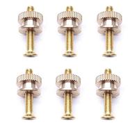 Jiayouy 6pc Quick Release Guitar Bridge Pins Ottone Corde di Chitarra Fisso Cono String Chiodi per 6 Corde Chitarra Acustica Parti