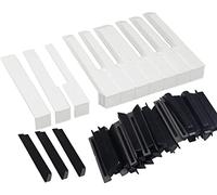Jiayouy 88 tasti per pianoforte in plastica, set completo di ricambio nero + bianco
