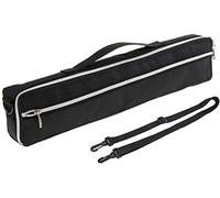 Jiayouy Custodia per flauto a 16 fori con tracolla regolabile e fodera in peluche, colore nero, 40,6 x 6,3 x 9,4 cm