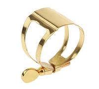 Jiayouy Fermaglio per legatura per sassofono tenore in ottone per sassofono - placcato oro