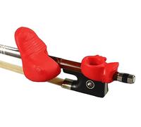 Jiayouy Impugnatura per arco per violino Partner Frog Pollice Stabilizzatore e Pesce Pinky Supporto Arco Supporto Arco Didattico Accessorio Rosso 2 Pz