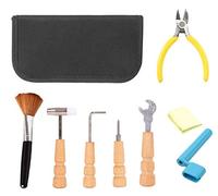 Jiayouy Kit di strumenti di manutenzione per riparazione chitarra 8Pcs strumento di cambio stringa per chitarra ukulele basso mandolino