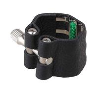 Jiayouy Legatura per clarinetto in finta pelle, compatta, resistente, colore: nero