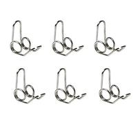 Jiayouy Molla per valvola a sputo per chiave dell'acqua, 6 pezzi, colore argento