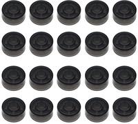 Jiayouy Pedale effetto chitarra pedale Toppers piede chiodo Cap protezione Cap per chitarra effetto pedale protezione Cap 20 pz/set (nero)