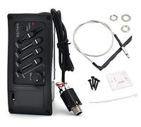 Jiayouy Pickup per chitarra a 4 bande EQ-7545R Preamplificatore equalizzatore sintonizzatore pickup piezo per chitarre acustiche