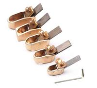 Jiayouy Set di 5 pialle in micro ottone per violino, 8-16 mm, larghezza della lama per violino fai da te, viola, violoncello, strumento in legno dorato