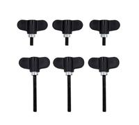 Jiayouy Set di 6 pezzi di componenti hardware per batteria elettronica includono 3 viti lunghe e 3 viti corte da 6 mm di diametro, accessori di ricambio per batteria elettronica