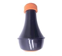 Jiayouy Sordina per tromba leggera in plastica per tromba dritta per esercitarsi (arancione-nero)