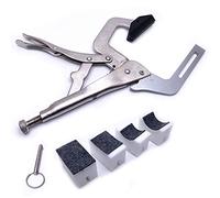 Jiayouy Strumento per corde per chitarra strumento di punzonatura tenuto in mano per calafataggio ad arco in ottone inserimento di attrito per tastiera chitarra strumento di punzonatura