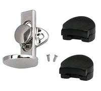 Jiayouy - Supporto per dita regolabile per oboe e clarinetto, adatto per pollice da 1,45 a 1,75 cm, con 2 protezioni per cuscini in gomma, in metallo nichelato