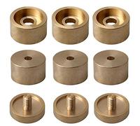 Jiayouy - Tappi per valvola a tromba, confezione da 9 pezzi, colore: oro