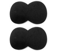 Jiayouy Toppa a doppio pedale da 6 pollici in neoprene, per grancassa e batteria, 2 pezzi, colore: Nero