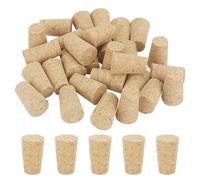 JIAYUET 100 mini tappi per bottiglie di vino naturali, piccoli tappi affusolati in sughero per bottiglie di vino artigianali, 22 x 17 x 35 mm