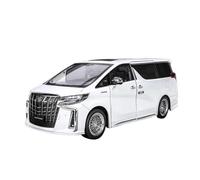 JIAYUNEU 1/18 Per Alphard MPV Modello di auto in lega Metallo pressofuso Home Office Desktop decorativo Decorazione da scrivania(White)